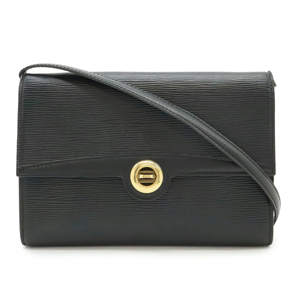 LOUIS VUITTON Epi Arche Shoulder Bag Pochette Clutch Noir Black
